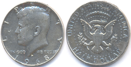 USA 1/2 dollár 1968 Kennedy - hamis