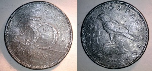50 forint 2007 - hamis ólom öntvény