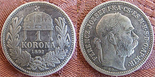1 korona 1892 - hamis