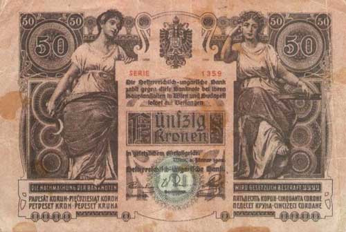 50 korona 1902 - modern hamis bankjegy 1359 / 28146