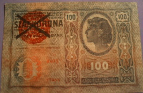 100 korona 1912 - rvnytelentett Magyarorszg blyegzs