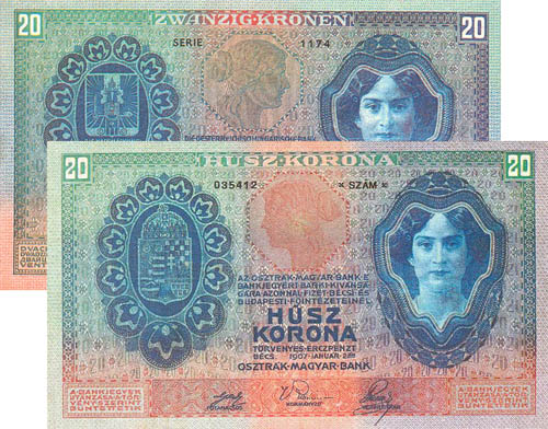 20 korona 1907 - modern msolat