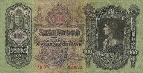100 peng 1930 * - Volksbund blyegzs