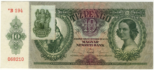 10 peng 1936 * - Trvnykezsi illetk 100 peng