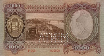 1000 peng 1943 - eredeti 0-s MINTA