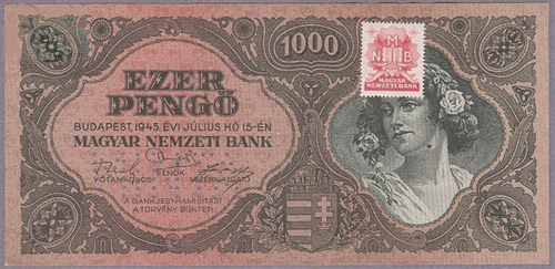 1000 peng 1945 - hamis MINTA