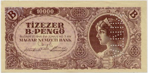 10000 b-peng 1946 - hamis fggleges MINTA