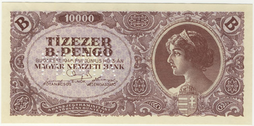 10000 b-pengő 1946 - hamis MINTA