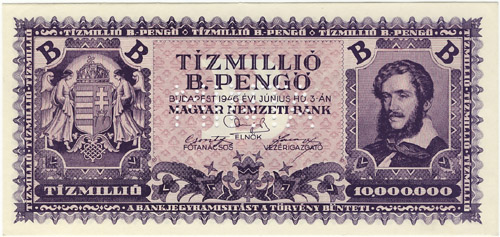 10000000 b-pengő 1946 - hamis MINTA