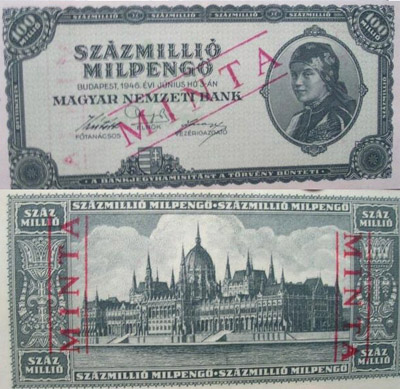100000000 milpeng 1946 - hamis MINTA blyegzs