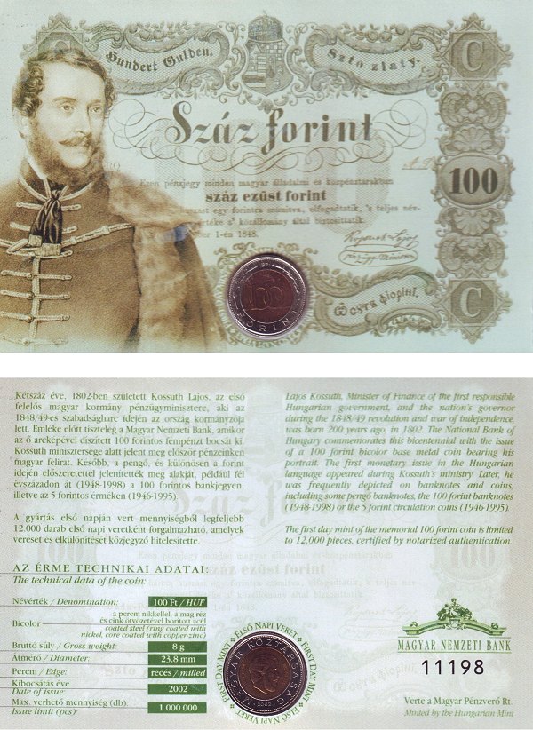 2002. évi Kossuth Lajos emlék érme hamis (2002-as Kossuth Lajos emlékérem)