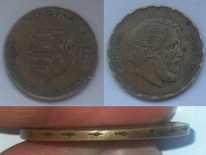 5 forint 1947 - hamis réz