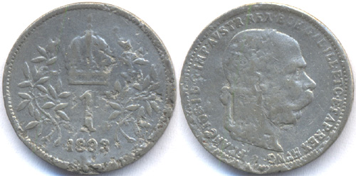 1 corona 1893 - hamis