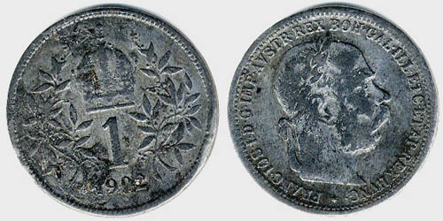 1 corona 1902 - hamisítvány