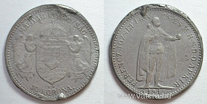 10 korona 1910 - öntött ólom hamis