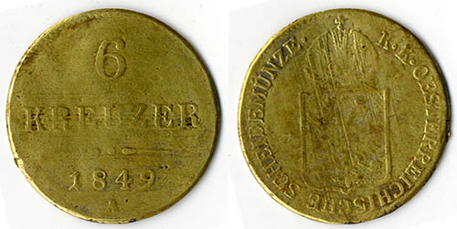 Ferenc Jzsef 6 kreuzer 1849 A - korabeli rz  hamistvny