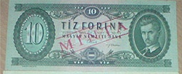 10-50-100 forint - sorszmos hamis MINTA