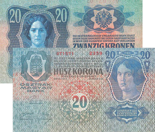 20 korona 1913 - modern másolat
