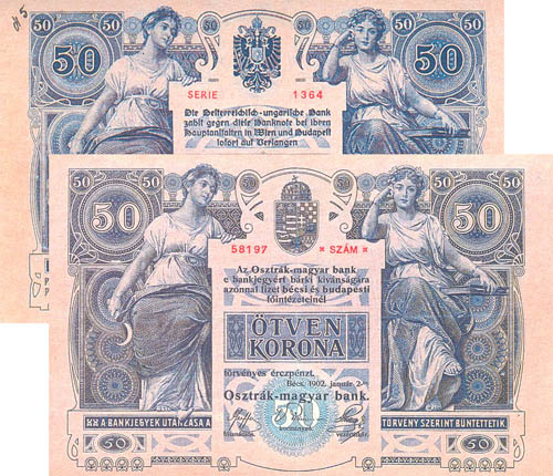 50 korona 1902 - modern másolat