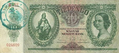 10 pengő 1936 - Vama Arad Romania