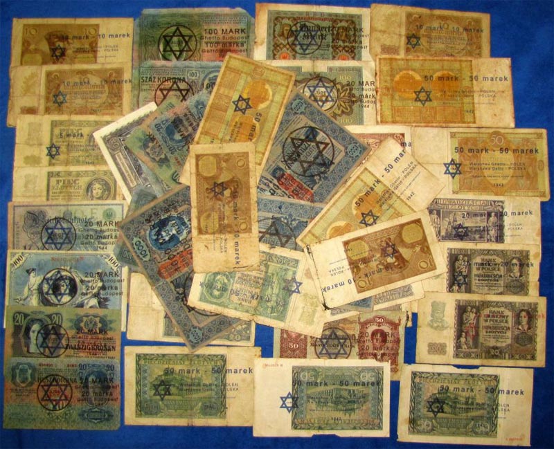 Vegyes korona és pengő bankjegyek hamis "Getto" lot